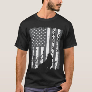 Vintage Us Flag Coyote Hunting Hunter Tee Hunters