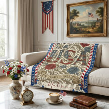 Vintage USA 250 Years of Freedom Victorian Garden