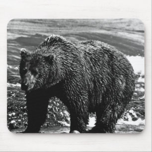 Vintage USA Alaska brown bear Case-Mate iPhone Cas Mouse Pad
