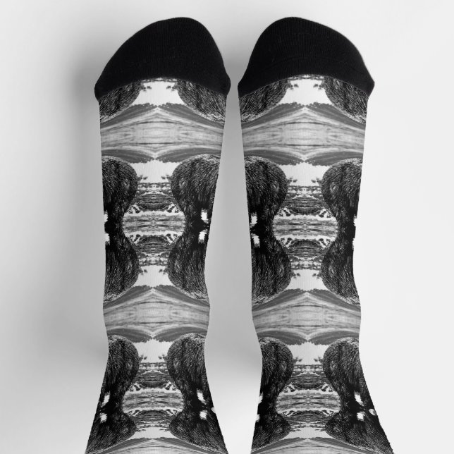 Vintage USA Alaska brown bear Socks (Top)