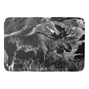 Vintage USA Alaska bull moose Case-Mate iPhone Cas Bath Mat