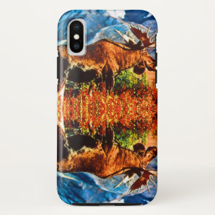 Vintage USA Alaska bull moose Case-Mate iPhone Case