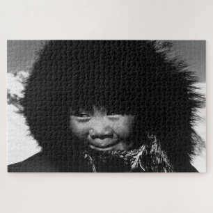 Vintage USA Alaska eskimo child Jigsaw Puzzle