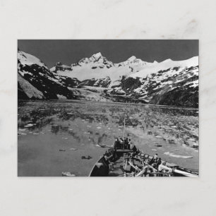 Vintage USA Alaska glacier bay national monument Postcard