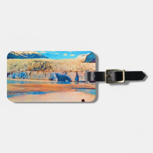 Vintage USA Alaska Mendenhall glacier Juneau Luggage Tag