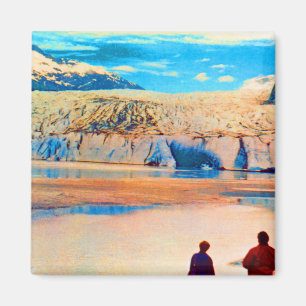 Vintage USA Alaska Mendenhall glacier Juneau Magnet