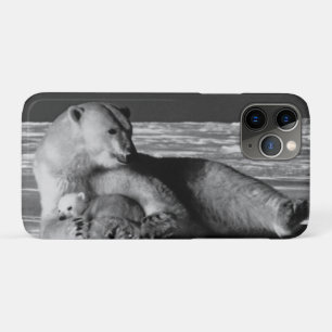 Vintage USA Alaska mother polar bear Case-Mate iPhone Case