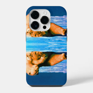 Vintage USA Alaska mother polar bear iPhone 14 Pro Case