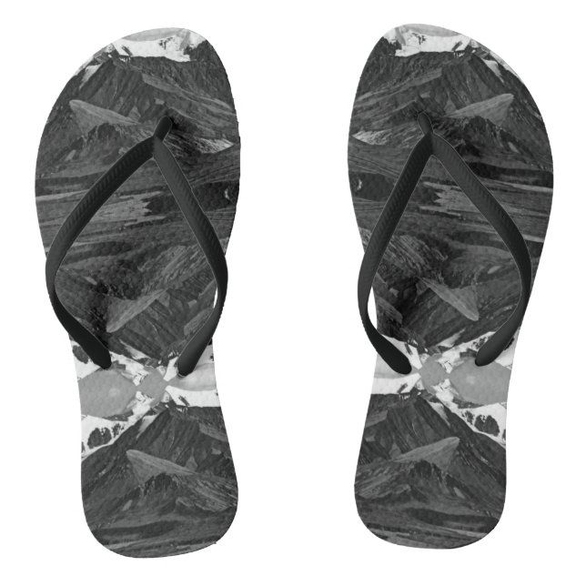 Vintage USA Alaska Mt Mckinley national park Jandals (Footbed)