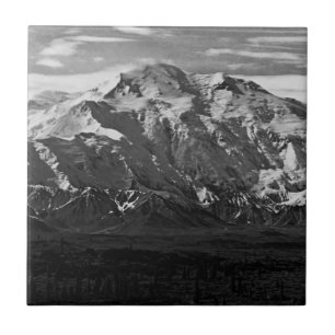Vintage USA Alaska Mt Mckinley national park Tile