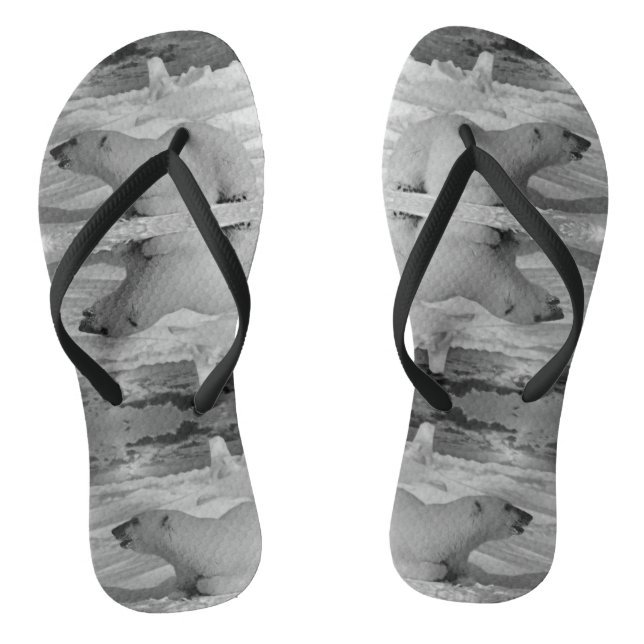 Vintage USA Alaska polar bear Jandals (Footbed)