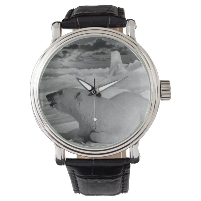 Vintage USA Alaska polar bear Watch (Front)