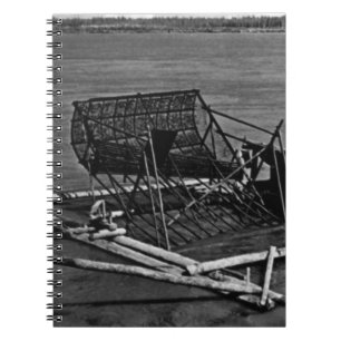 Vintage USA Alaska Yukon fish trap 1970 Spiral Notebook