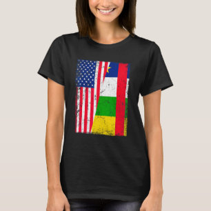 Vintage Usa American Central African Republic Flag T-Shirt