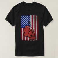 Vintage Usa American Flag 4th of July Boxing