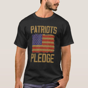 Vintage Usa American Flag 4th Of July Patriots Ple T-Shirt