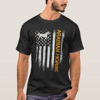 Vintage USA American Flag Arabian Funny Horse Ride