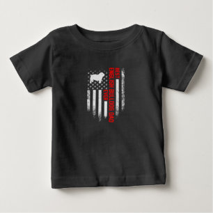 Vintage USA American Flag Best English Bulldog Baby T-Shirt