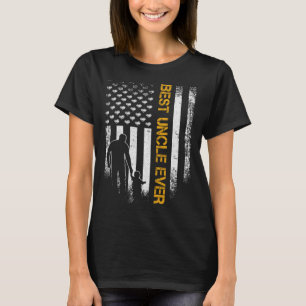 Vintage USA American Flag Best Uncle Ever  Father  T-Shirt