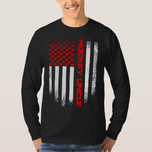 Vintage USA American Flag Hockey Uncle Patriotic D T-Shirt