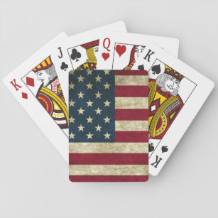 Vintage USA American Flag Playing Cards