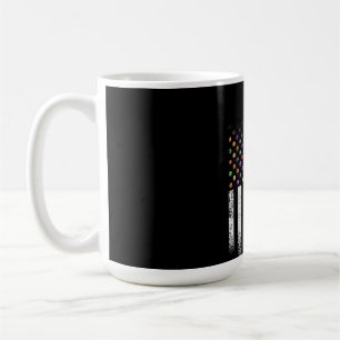 Vintage USA American Flag Pool Billiard Grandpa Coffee Mug