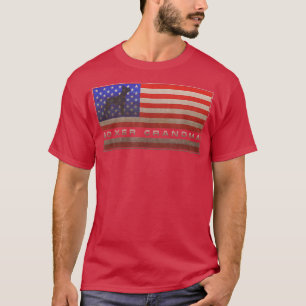Vintage USA American Flag Proud Boer Dog Grandma S T-Shirt