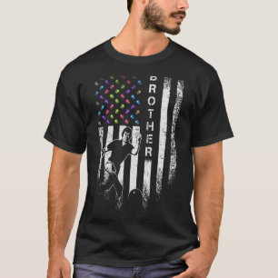 Vintage Usa American Flag Proud Bowling Brother Bo T-Shirt