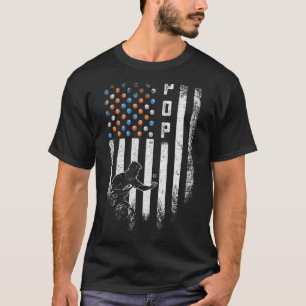 Vintage Usa American Flag Proud Ping Pong Pop Tabl T-Shirt