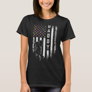 Vintage Usa American Flag Proud Pool Billiard Snoo T-Shirt