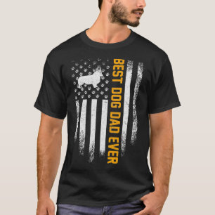 Vintage USA Best Welsh Corgi Dog Dad Ever American T-Shirt
