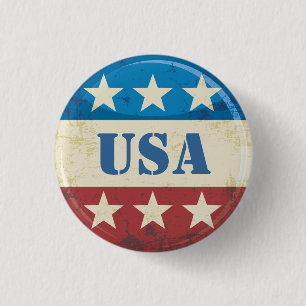 Vintage USA Button