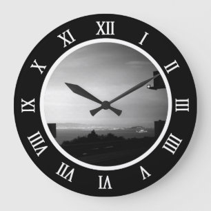 Vintage USA California San Francisco bay Alcatraz Large Clock
