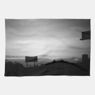 Vintage USA California San Francisco bay Alcatraz Tea Towel