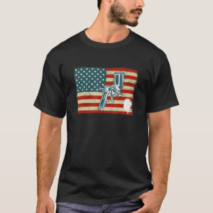 vintage USA Flag auto body painter automotive car T-Shirt