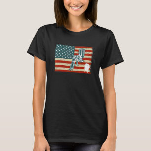 vintage USA Flag auto body painter automotive car T-Shirt