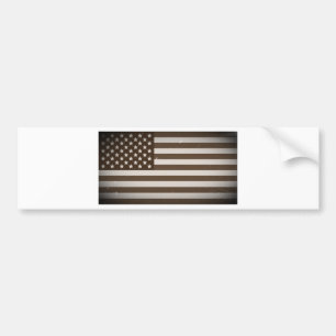 Vintage USA Flag Bumper Sticker