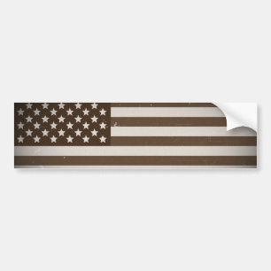 Vintage USA Flag Bumper Sticker