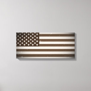Vintage USA Flag Canvas Print
