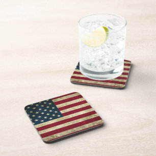 Vintage USA Flag Cork Coaster! Coaster