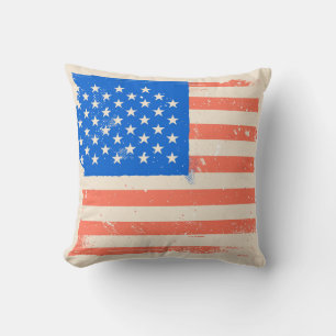 Vintage USA Flag Cushion