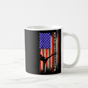 Vintage Usa Flag Mma Kickboxing Fighter Grandpa Si Coffee Mug