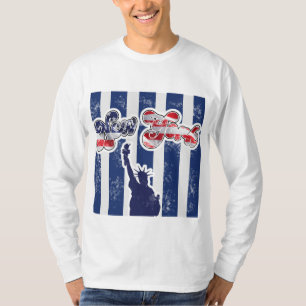 Vintage USA Flag Script New York Graphic T-Shirt