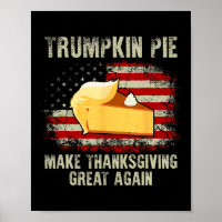 Vintage Usa Flag Trumpkin Pie Make Thanksgiving Gr