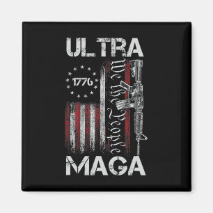 Vintage Usa Flag Ultra Mega Gun Usa 4th Of July Tr Magnet