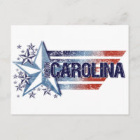 Vintage USA Flag with Star – North Carolina