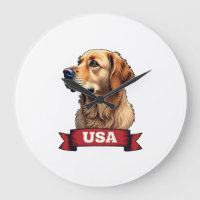 Vintage USA Golden Retriever Engraving Shirt 4