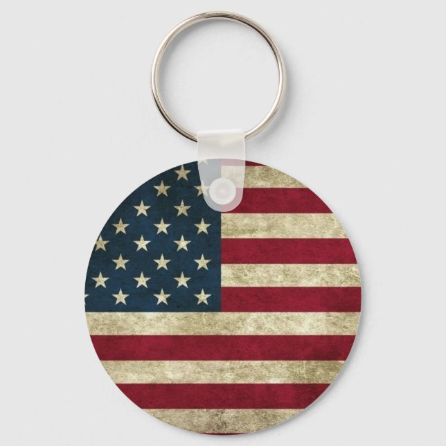 Vintage USA Keychain! Key Ring (Front)