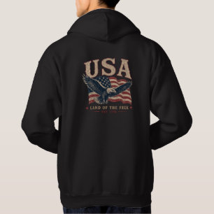 Vintage USA Land of the Free Hoodie