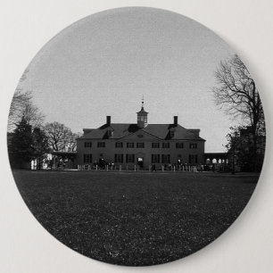 Vintage USA Mount Vernon George Washington house 6 Cm Round Badge